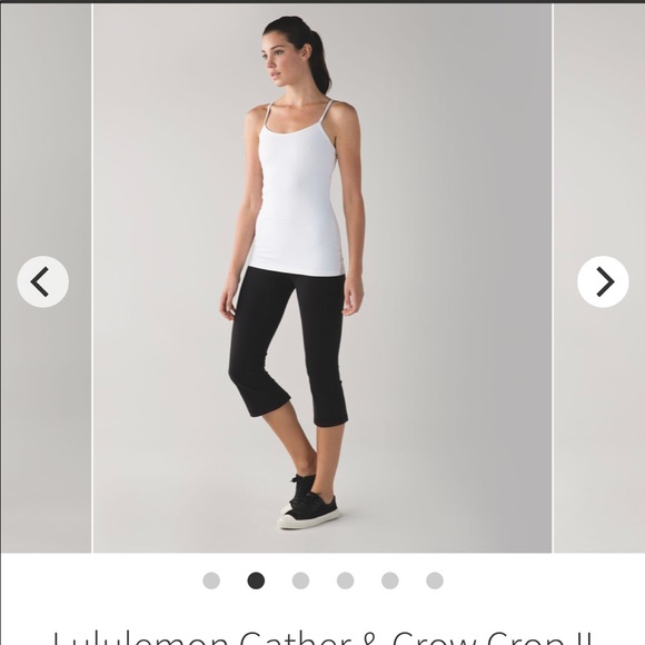 Lululemon Gather & Crow Black Crop Capri Pants 6 - Picture 5 of 8